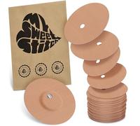 MySweetStitch - 25 x Freestyle Libre 3 Round Patches with Ventilation Hole, Overpatch Ø 60mm, Waterproof, Breathable, Skin-Friendly, Made in Germany, Beige