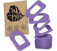 MySweetStitch - 25 x Omnipod Patches, Ring Patch Ø 95 x 72mm, Waterproof, Breathable, Skin-Friendly, Made in Germany, Purple