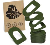 MySweetStitch - 25 x Omnipod Plasters, Ring Patches, Diameter 95 x 72 mm, Skin-Friendly, Waterproof, Breathable, Olive Green