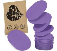 MySweetStitch - 25 x Universal Sensor Plasters Oval Fixation Plasters for Freestyle Libre 3, Dexcom G7, Omnipod & More, Waterproof, Breathable, Skin-Friendly, Purple