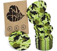 MySweetStitch - 25x Universal Sensor Patch Oval, Fixation Patch for Freestyle Libre 3, Dexcom G7, Omnipod & more, waterproof, breathable, skin-friendly, Camouflage