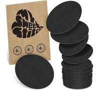 MySweetStitch - 25x Universal Sensor Patch Oval, Fixation Patch for Freestyle Libre 3, Dexcom G7, Omnipod & more, waterproof, breathable, skin-friendly, Black