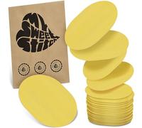 MySweetStitch - 25x Universal Sensor Plasters Oval Fixation Plasters for Freestyle Libre 3, Dexcom G7, Omnipod & More, Waterproof, Breathable, Skin-Friendly, Yellow