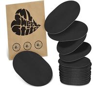 MySweetStitch - 25x Universal Sensor Plasters Oval Fixation Plasters for Freestyle Libre 3, Dexcom G7, Omnipod & More, Waterproof, Breathable, Skin-Friendly, Black