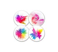 MySweetStitch | Freestyle Libre 1 & 2 Sensor Sticker (Set of 4) Holi Festival | with Ventilation Hole | Made in Germany