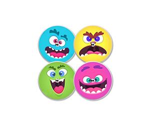 MySweetStitch | Freestyle Libre 1 & 2 Sensor Sticker (Set of 4) Sugar Monster | with Ventilation Hole | Made in Germany