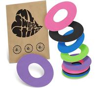 MySweetStitch | Patch for Dexcom G7 Sensor | Waterproof | (10 Pieces) | Made in Germany | Outer Ø 65mm | Rainbow