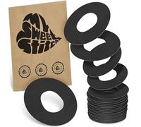 MySweetStitch | Patch for Dexcom G7 Sensor | Waterproof | (25 Pieces) | Made in Germany | Outer Ø 65mm | Black