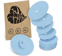 MySweetStitch | Patch for Dexcom G7 with Ventilation Hole | Waterproof | (10 Pieces) | Made in Germany | Outer Ø 65mm, Inner Ø 4mm | Ice Blue