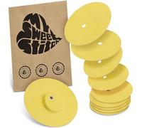 MySweetStitch | Patch for Dexcom G7 with Ventilation Hole | Waterproof | (10 Pieces) | Made in Germany | Outer Ø 65mm, Inner Ø 4mm | Yellow