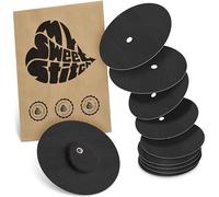 MySweetStitch | Patch for Dexcom G7 with Ventilation Hole | Waterproof | (10 Pieces) | Made in Germany | Outer Ø 65mm, Inner Ø 4mm | Black