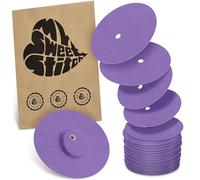 MySweetStitch | Patch for Dexcom G7 with Ventilation Hole | Waterproof | (25 Pieces) | Made in Germany | Outer Ø 65mm, Inner Ø 4mm | Purple