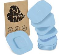 MySweetStitch Simplera Overpatch Square - 10x Fixation Patches Square, Extra Strong Hold Over Sensor, Waterproof & Skin-Friendly, Hypoallergenic, Made in Germany, Ice Blue