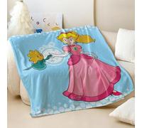 MYSXSWHL Elegant Princess Print Flannel Blanket, Perfect for Kids and Gamers, Super Soft and Cozy Blanket for Bed (02,152 x 127 cm)