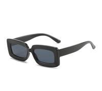 MYSXSWHL Popular Women's Sunglasses Trend Vintage Rectangle Big Frame Purple Glasses Fashion Ladies Eyewear,Black,Sunglasses