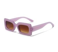 MYSXSWHL Popular Women's Sunglasses Trend Vintage Rectangle Big Frame Purple Glasses Fashion Ladies Eyewear,style2,3,Sunglasses