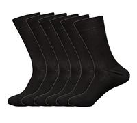 MYT 6 Pairs Womens Diabetic Socks Ladies Non Elastic Soft Loose Top Cotton Rich Size UK 4-7 (Black)