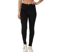 MYT Womens Magic Shaping Skinny Fit Jeans Stretch High Waisted Ladies Denim Trousers Size 10-24 (UK, Numeric, 18, Regular, Long, Black)