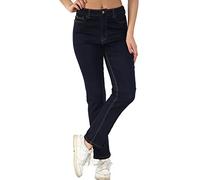 MYT Womens Magic Shaping Straight Leg Jeans Stretch High Waisted Ladies Denim Trousers Indigo 14 Long