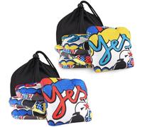 mytag Cornhole Bags Professional Grade, Dual Sided Slick and Stick Corn Hole Bean Bags Set of 4 with Carry Bag (Yellow + Red (Set of 8))