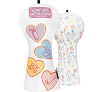 mytag Driver Headcover, No Bad Days On The Course Golf Driver Head Cover for Women Girls White