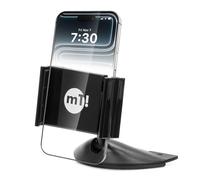 myTech! CD Car Mount, 360° Rotating Phone Holder, Adjustable Arm, Secure Grip, Open Charging Port