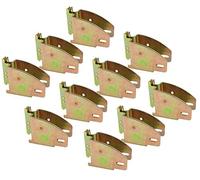 Mytee Products (10 Pack E-Track Wood Beam End Socket Shelf Brackets w/E Track Fittings, for 2x4 & 2x6 in Truck, Trailer, Van, RV Tie-Down Systems | E-Track Accessories Cargo Storage Lumber Bracket