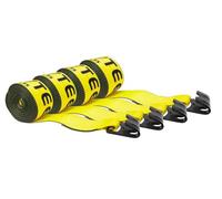 Mytee Products 4 in. x 40 ft. Winch Strap with Flat Hook WLL 5400 Flatbed Tie Down Strap (4 Pack)