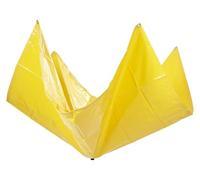 Mytee Products 5' x 5' Drain Tarp - Roof Ceiling Leak Drip Diverter Tarp Heavy Duty - Yellow