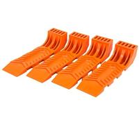 Mytee Products Interlocking Tire Skates for Tow Truck Wrecker Rollback Carrier Safety Orange (4pc Set)