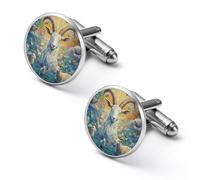 Myth Goat God Fantasy Shirt Cufflinks for Men Cuff Links Tie Father Husband Wedding Business 2.0cm
