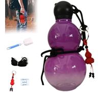 Myth Monkey King Durable Retro-inspired Chinese Gourd Sports Water Bottle, 800mL Capacity, Gym & Travel, Purple
