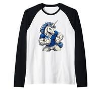 Myth of The Match Scottish Rugby Unicorn Raglan Baseball Tee