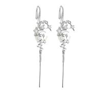 Myth of The Moon Ear Hook Earrings, Creative Star Moon Earrings for Women Vintage Ear Wrap Crawler Piercing Earrings, Punk Rock Gothic Halloween Jewelry Gift