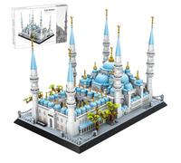 Myth Qholve Blue Mosque Building Block Set Istanbul Türkiye Sultan Ahmed Mosque Architecture Model Kit for Adults and Teens Educational Display Toy