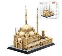 Myth Qholve Egypt Mohammed Ali Mosque Building Blocks, Cairo Landmark Architecture Model for Adults and Kids Creative Construction Set for Collectors & History Lovers