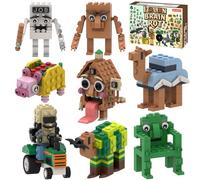 Myth Qholve Italian Brain Rot Unique Cartoon Characters Building Blocks 8 in 1 Educational & Entertaining Gift Idea for Kids Teens & Adults