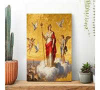 Myth Queen Wall Art for Living Room Modern Canvas Framed Prints Paintings Artwork for Walls, Minimalist Abstract Art Pictures for Hallway, Office Wall Decor 08x12inch(20x30cm)