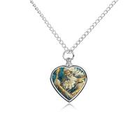 Myth Zeus with Thunder Heart Pet Ashes Necklace Jewellery Dog Alloy Keepsake Pendant Cat