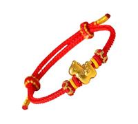 Mythic Arm Ornament Animal Wrist Cuff, Vermilion Rope Fabric Band, Size Motif Cuff with Flex, Polymer Alloy Emblem Band, Eastern Myth Design, Sturdy Event couple Azure Box