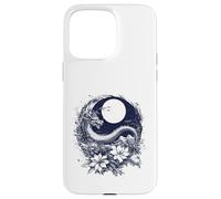 Mythic Dragon Lunar Orb Botanical Night Art Case for iPhone 15 Pro Max