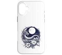 Mythic Dragon Lunar Orb Botanical Night Art Case for iPhone 16 Plus