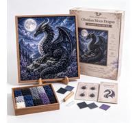 Mythic Dragon Realms 3D Fabric Poke Art Kit,DIY Craft 3D Fabric Poke Art Kit with Layered Texture and Embroidery Effect,Beginner-Friendly Craft for Projects, Fantasy Home Decor Gift