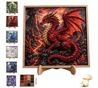 Mythic Dragon Realms 3D Fabric Poke Art Kit, Explore Unique Fantasy Worlds