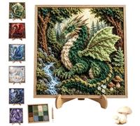 Mythic Dragon Realms 3D Fabric Poke Art Kit, Explore Unique Fantasy Worlds