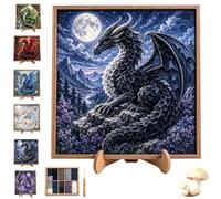 Mythic Dragon Realms 3D Fabric Poke Art Kit, Explore Unique Fantasy Worlds