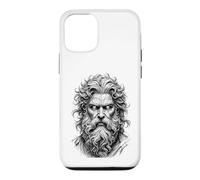 Mythic God Portrait Sketch Black White Line Art Case for iPhone 12/12 Pro