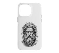 Mythic God Portrait Sketch Black White Line Art Case for iPhone 14 Pro Max