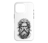 Mythic God Portrait Sketch Black White Line Art Case for iPhone 16 Pro