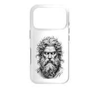 Mythic God Portrait Sketch Black White Line Art Case for iPhone 17 Pro